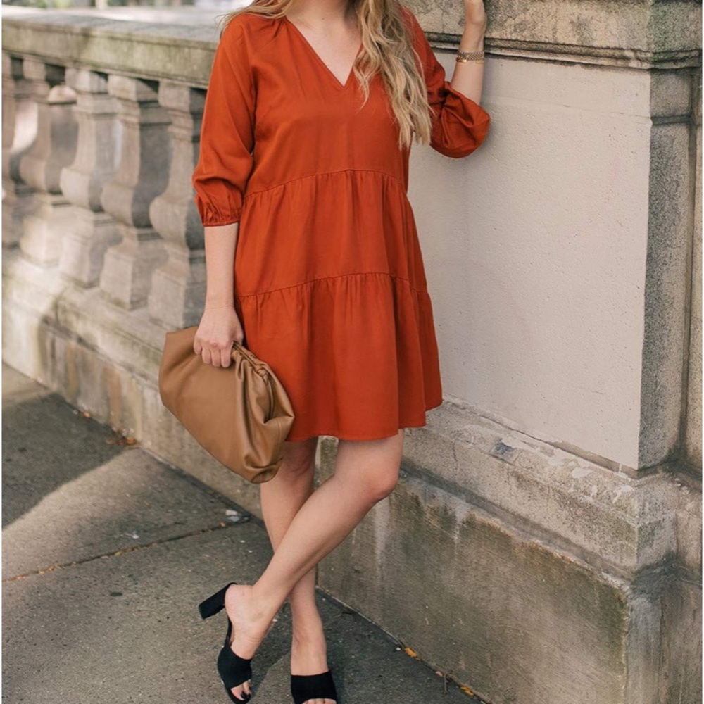 Raglan Sleeve Tiered Dress by @graceatwood